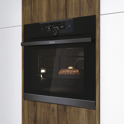 Haier Series 4 HWO60SM5F8BH Built-in Pyrolytic Single Pyrolytic Oven RRP £539
