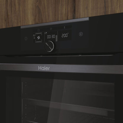 Haier Series 4 HWO60SM5F8BH Built-in Pyrolytic Single Pyrolytic Oven RRP £539