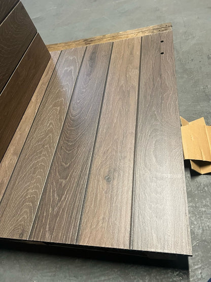 Keter Signature Decocoat Walnut 2020L Pent Garden storage 6x3 ft H)1325mmW) 1905