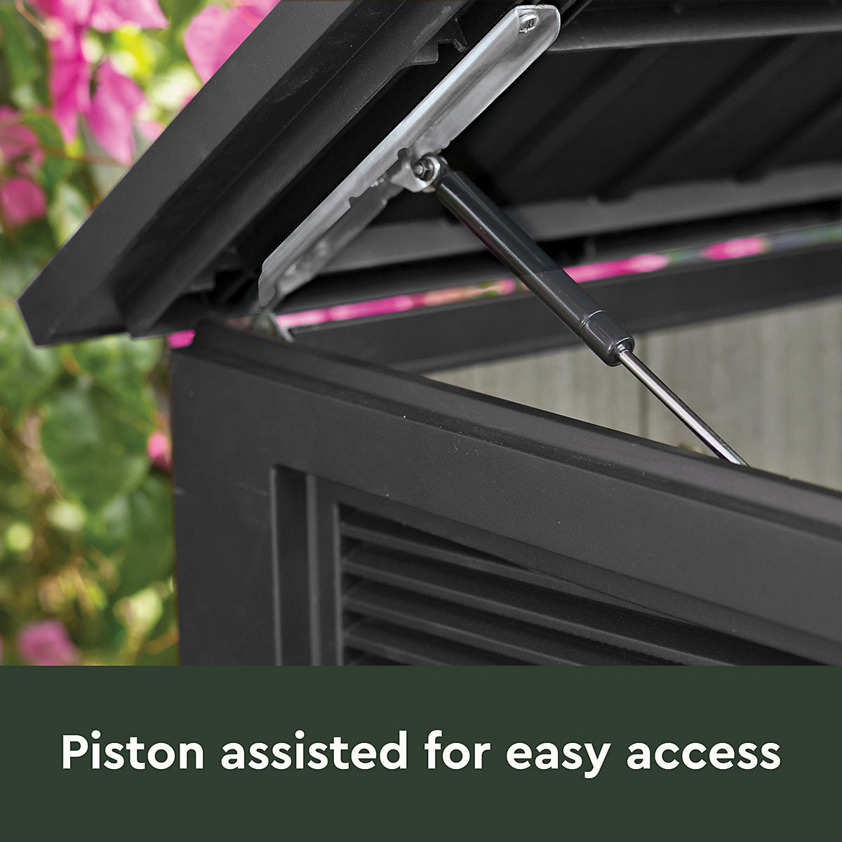 Keter Signature Decocoat Walnut 2020L Pent Garden storage 6x3 ft H)1325mmW) 1905