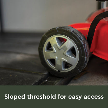 Keter Signature Decocoat Walnut 2020L Pent Garden storage 6x3 ft H)1325mmW) 1905