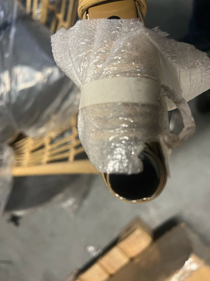 GoodHome Apolima Brown & Ebony Black Rattan effect Egg chair