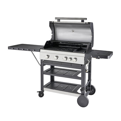 GoodHome Gas Barbecue 4 Burner Grill BBQ Owsley 4.1