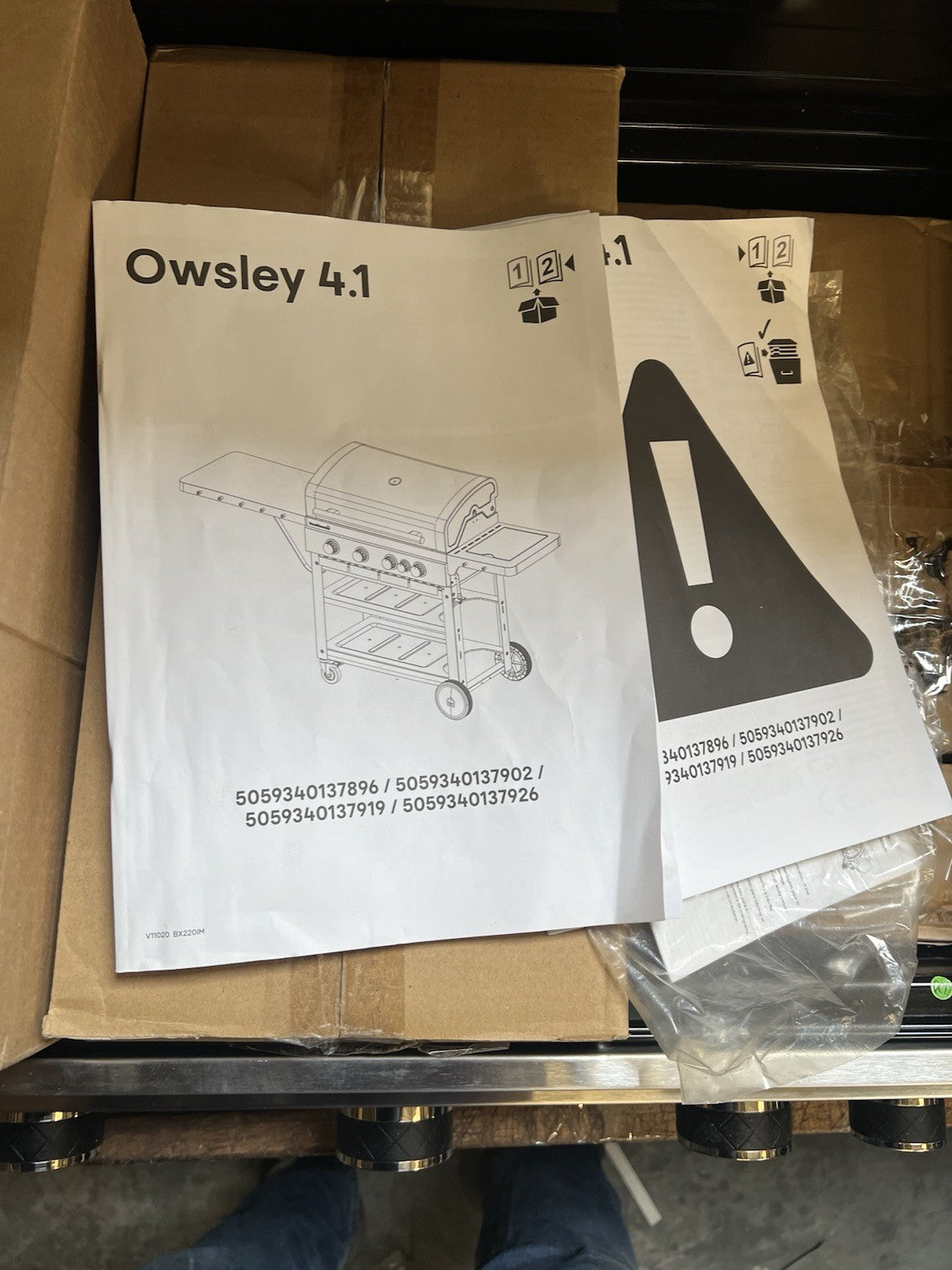 GoodHome Gas Barbecue 4 Burner Grill BBQ Owsley 4.1