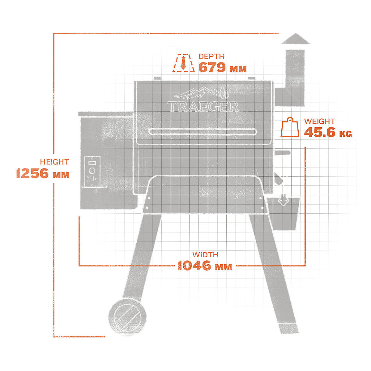 Traeger Black Pro Series 22 Wood Pellet Grill & Smoker