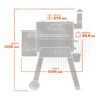 Traeger Black Pro Series 22 Wood Pellet Grill & Smoker