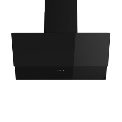 GoodHome PlasmaSense GHAG90PLAS Black steel & glass Angled Cooker hood (W)89.8cm