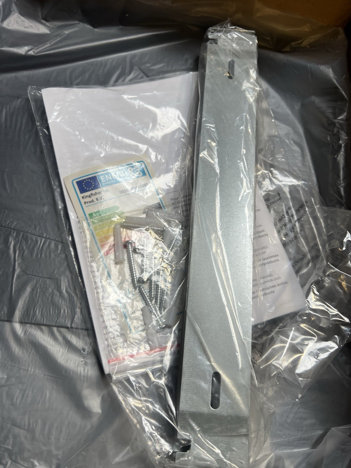 GoodHome PlasmaSense GHAG90PLAS Black steel & glass Angled Cooker hood (W)89.8cm