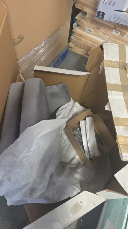 Kenver Dark grey Velvet effect Relaxer chair (H)895mm (W)720mm (D)735mm