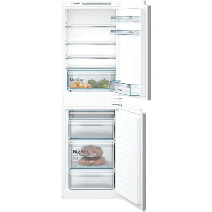 Bosch KIV85VSF0G 50:50 Traditional Integrated Fridge freezer - White