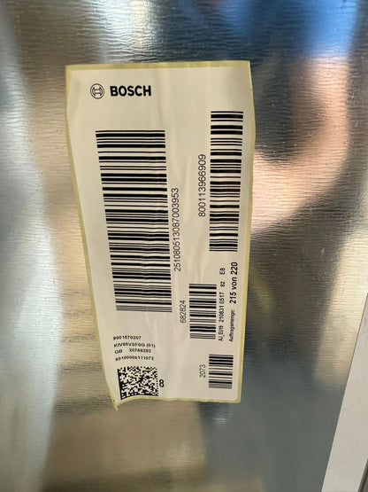 Bosch KIV85VSF0G 50:50 Traditional Integrated Fridge freezer - White