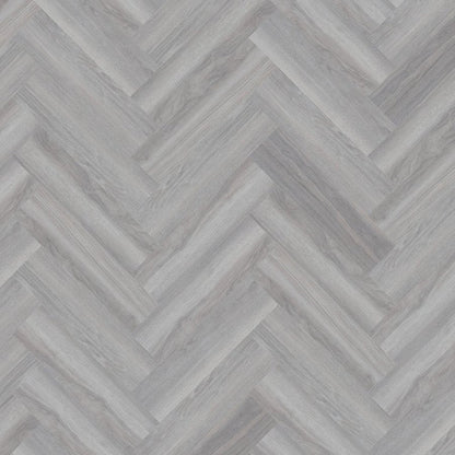 SPC Flooring Rigid-Core Herringbone Click Vinyl Light Grey 1.8m² Per Pack