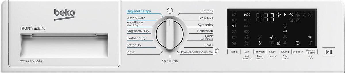Beko WDIK954451F 9kg/5kg Built-in Condenser Washer Dryer - White