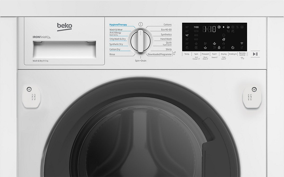 Beko WDIK954451F 9kg/5kg Built-in Condenser Washer Dryer - White