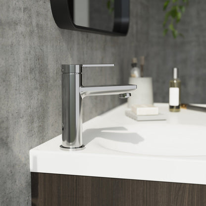 GoodHome Akita Medium Chrome effect Round Basin Mixer Tap
