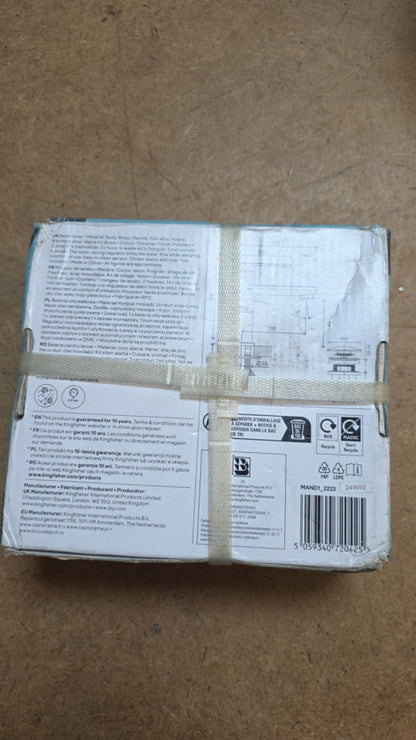 GoodHome Akita Medium Chrome effect Round Basin Mixer Tap