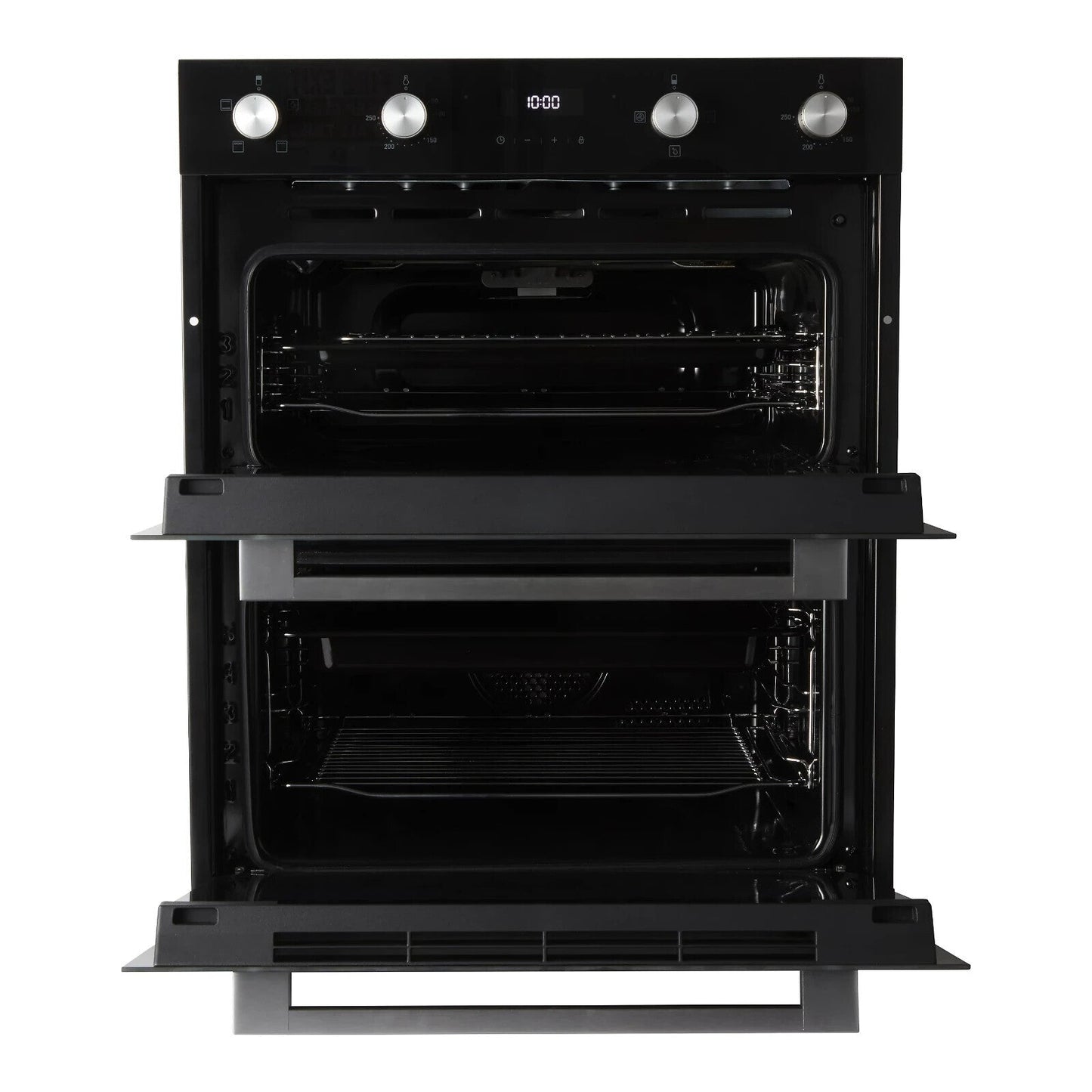 Cooke & Lewis CLBUDO89 Built-in Double Oven - Mirrored Black