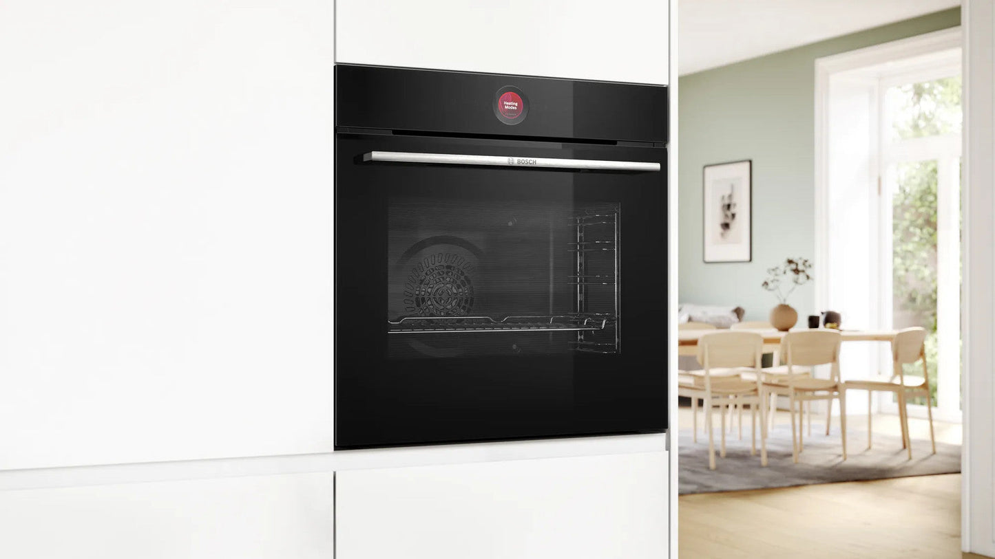 Bosch Series 8 HBG7741B1B Built-In Electric Self Cleaning Single Oven, Black