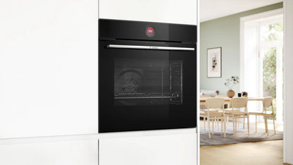 Bosch Series 8 HBG7741B1B Built-In Electric Self Cleaning Single Oven, Black
