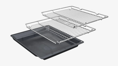 Bosch Series 8 HBG7741B1B Built-In Electric Self Cleaning Single Oven, Black