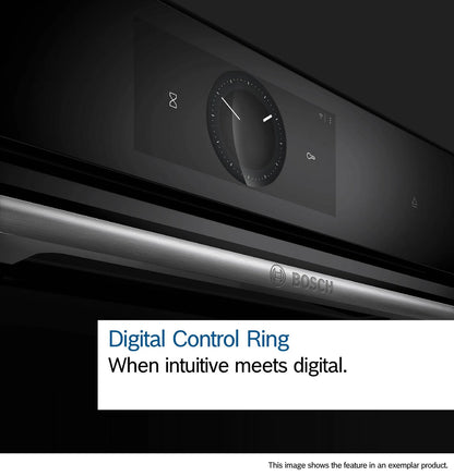 Bosch Series 8 HBG7741B1B Built-In Electric Self Cleaning Single Oven, Black