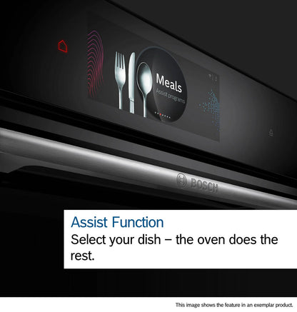Bosch Series 8 HBG7741B1B Built-In Electric Self Cleaning Single Oven, Black