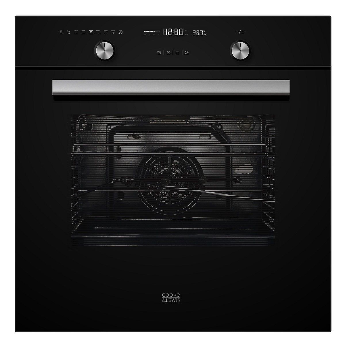 Cooke & Lewis CLMFBLa Built-in Single Multi-function Electric Oven - Black