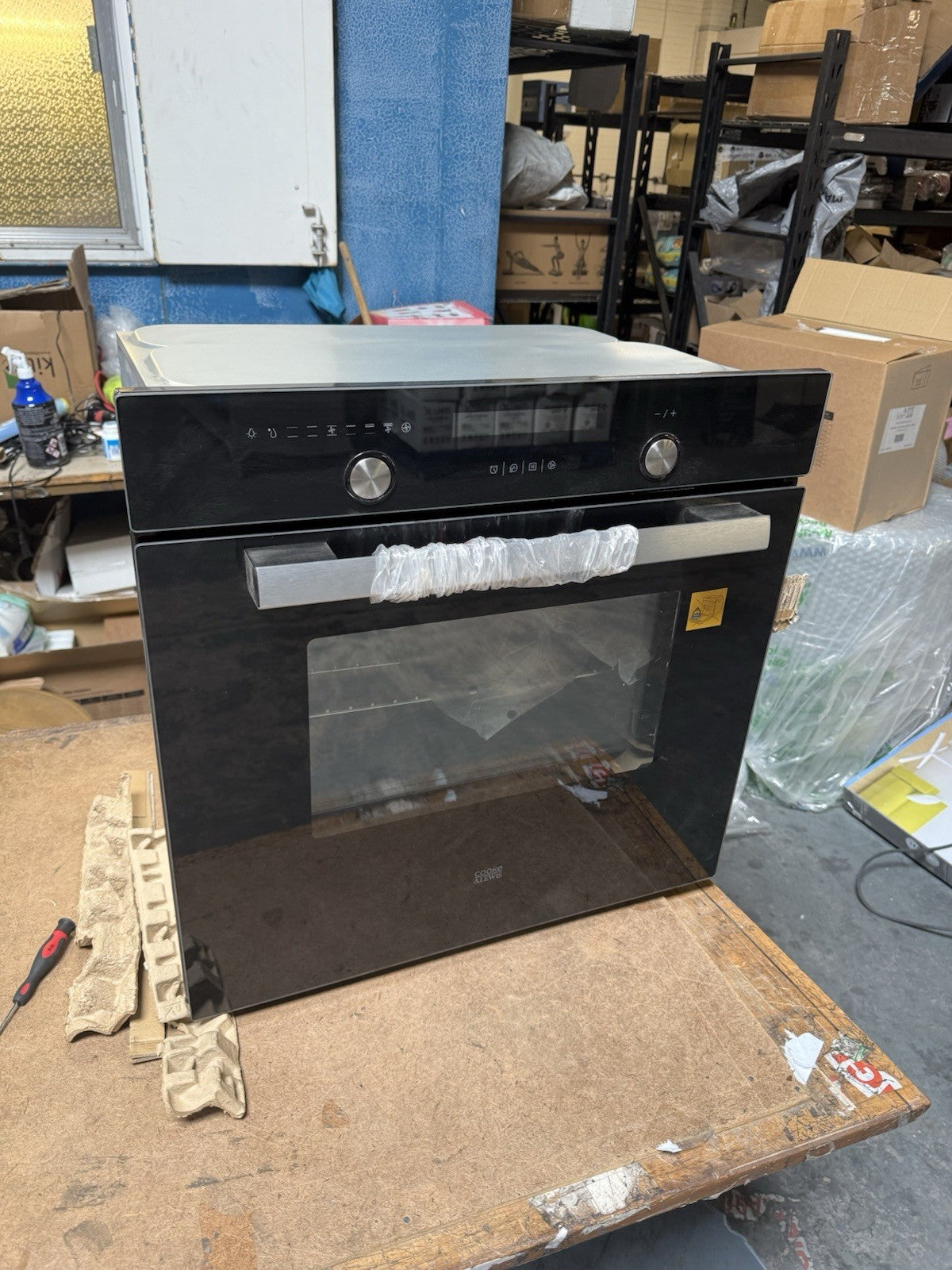 Cooke & Lewis CLMFBLa Built-in Single Multi-function Electric Oven - Black