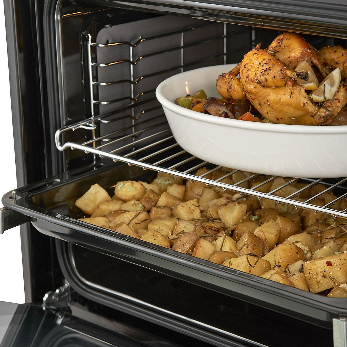 Cooke & Lewis CLMFBLa Built-in Single Multi-function Electric Oven - Black