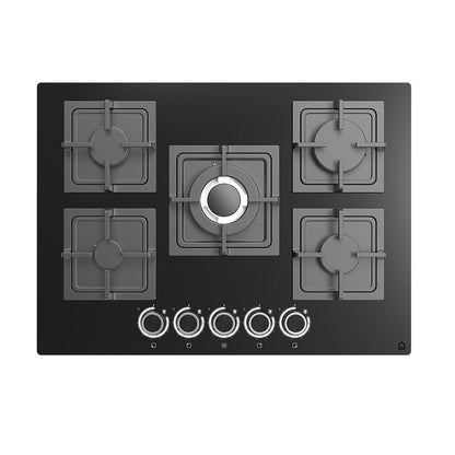 GoodHome Linksense GH78GASLK 70cm Gas Hob - Black