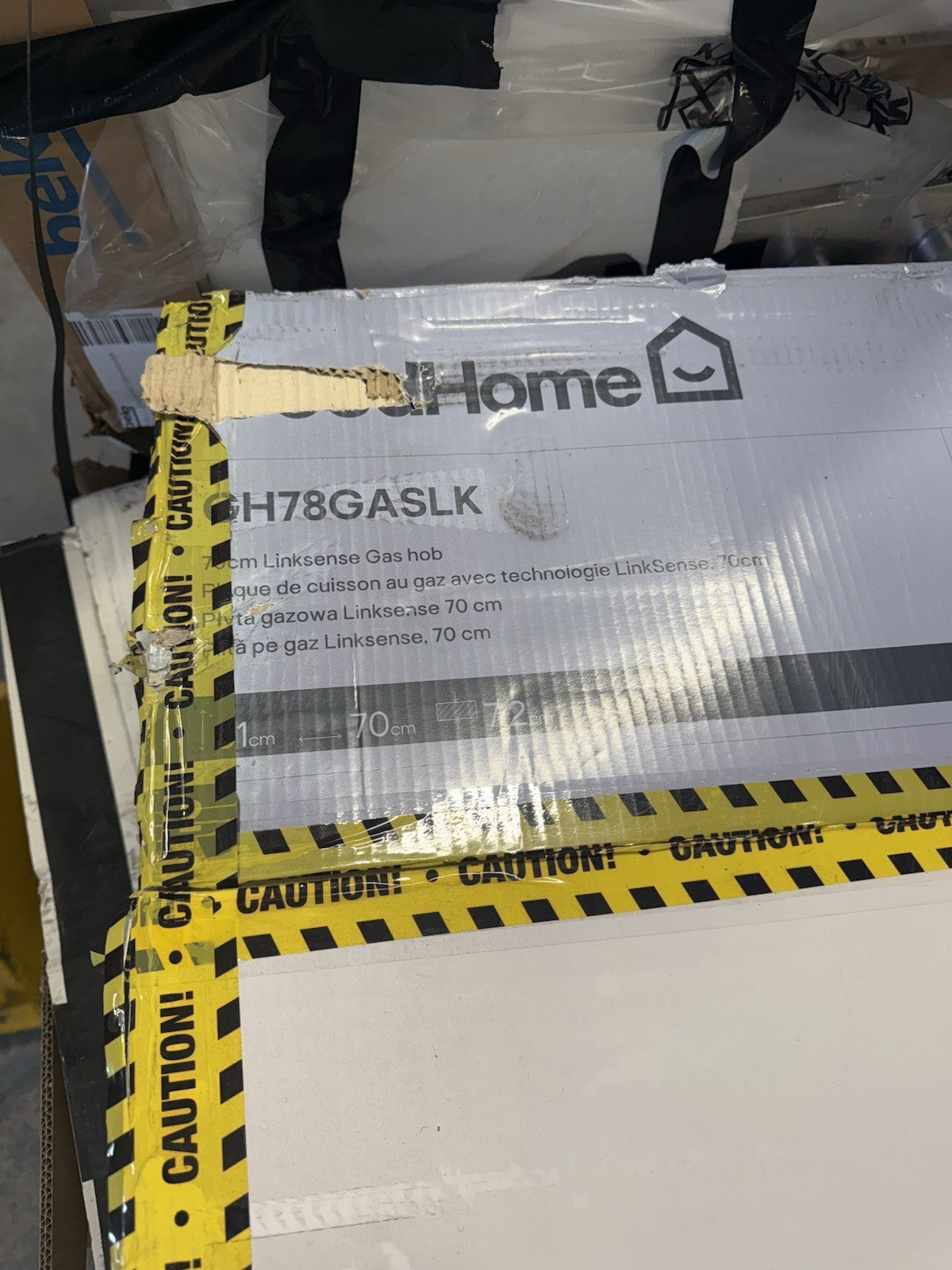 GoodHome Linksense GH78GASLK 70cm Gas Hob - Black