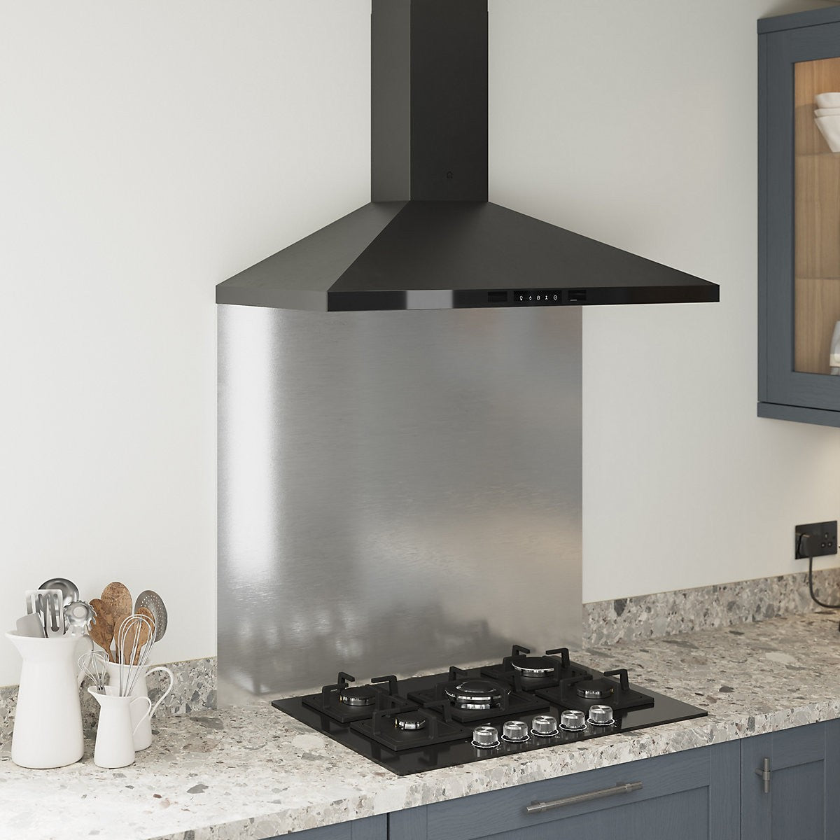 GoodHome Linksense GH78GASLK 70cm Gas Hob - Black