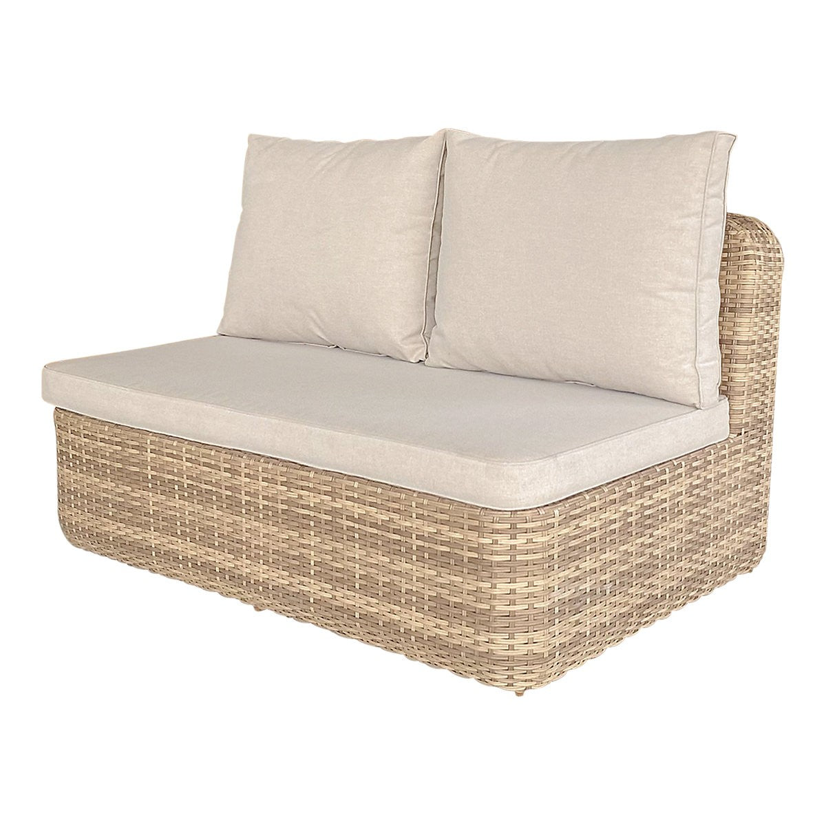 GoodHome Elos Beige Rattan Effect 9 Seater Modular Corner Dining Set RRP £1250