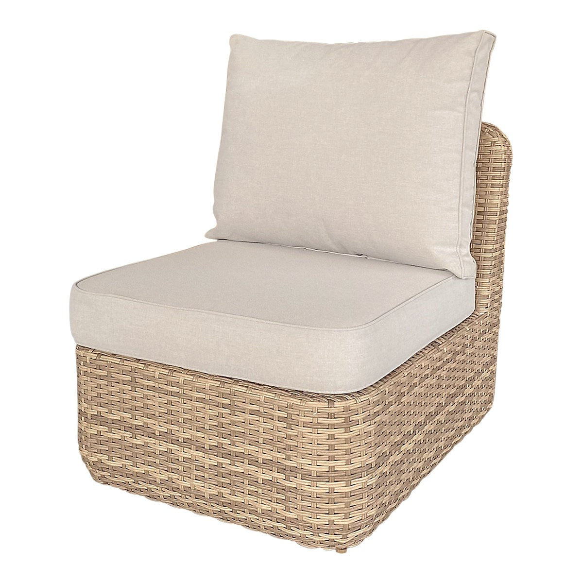 GoodHome Elos Beige Rattan Effect 9 Seater Modular Corner Dining Set RRP £1250