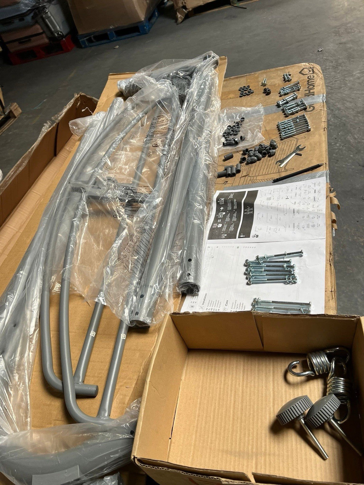 Colorado Grey Metal Swing Chair