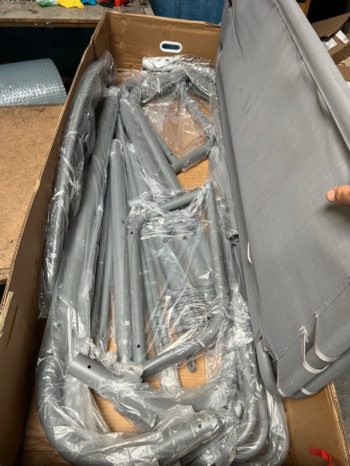 Colorado Grey Metal Swing Chair