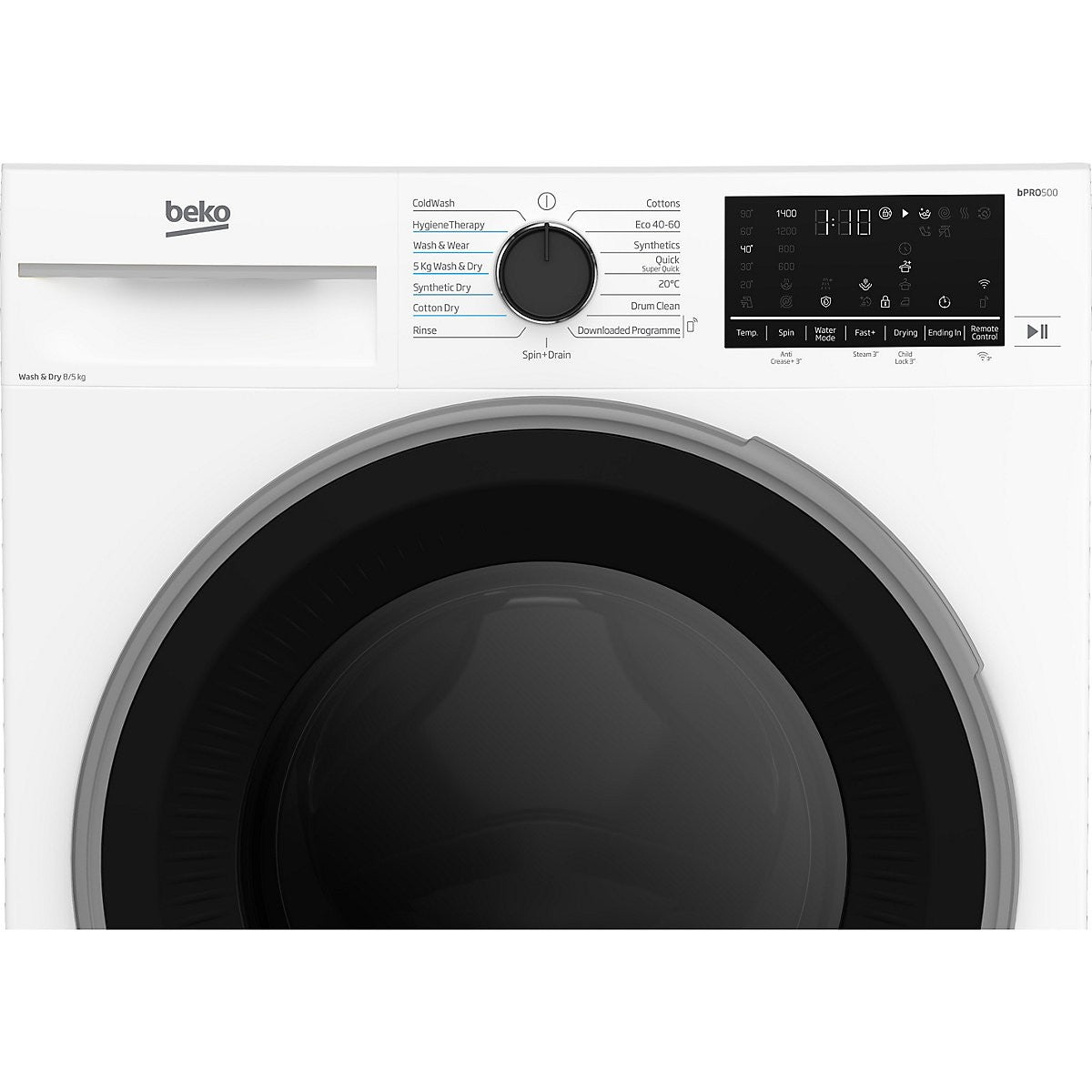 Beko B3D58545UW 8kg/5kg Freestanding Condenser Washer Dryer - White