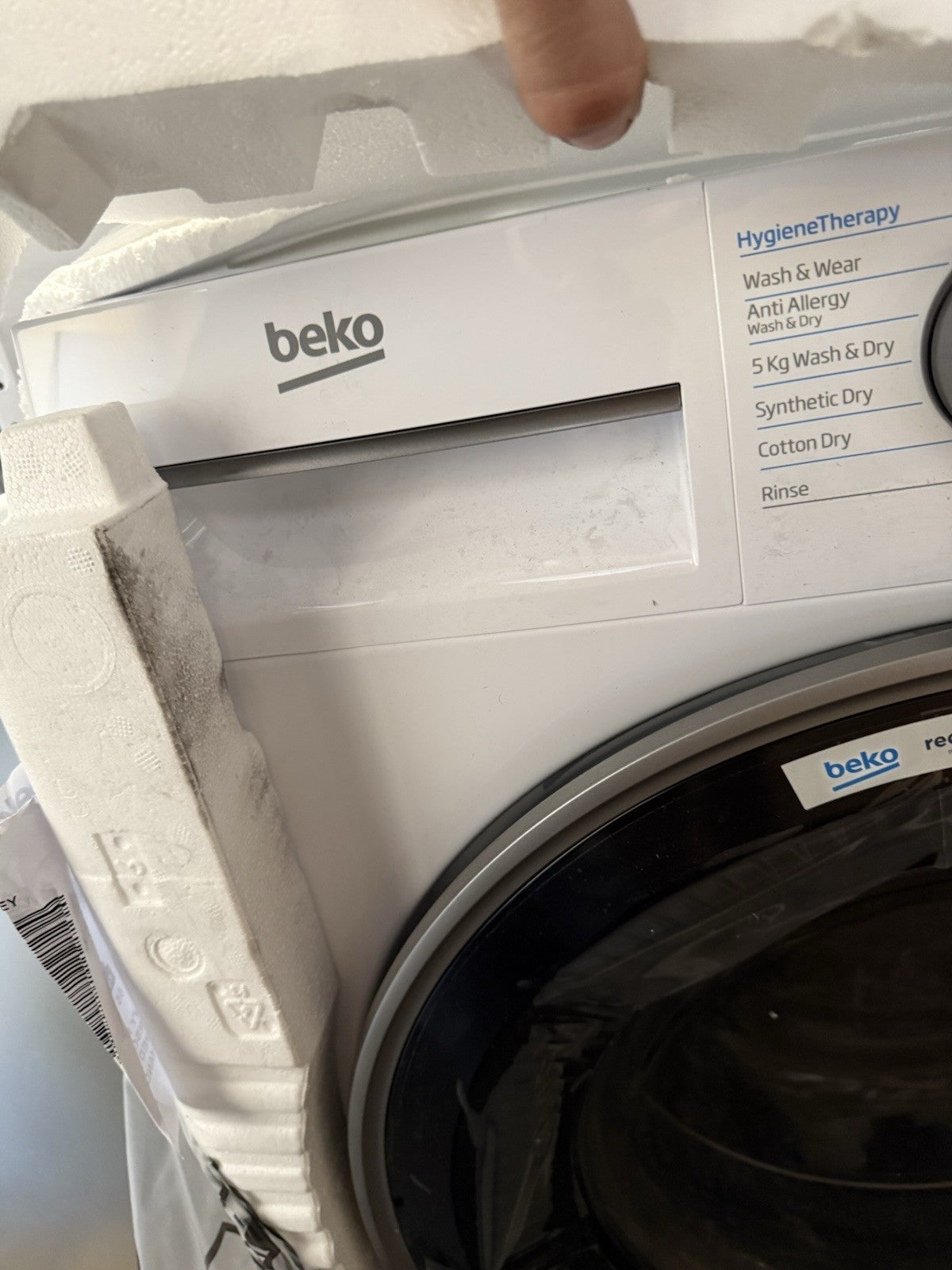 Beko B3D58545UW 8kg/5kg Freestanding Condenser Washer Dryer - White