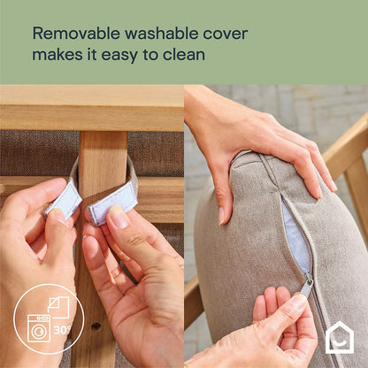 GoodHome Riveo Natural 4 Seater Coffee Set RRP £475