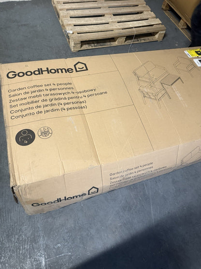 GoodHome Riveo Natural 4 Seater Coffee Set RRP £475