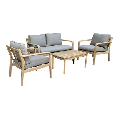 GoodHome Riveo Natural 4 Seater Coffee Set RRP £475