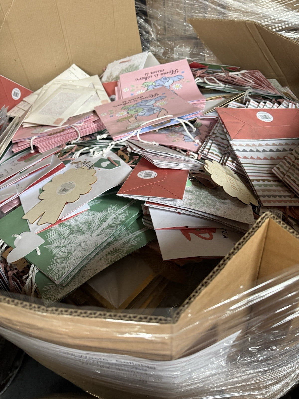 Seasonal Gift Bags Joblot Wholesale Overstock 500 Bags