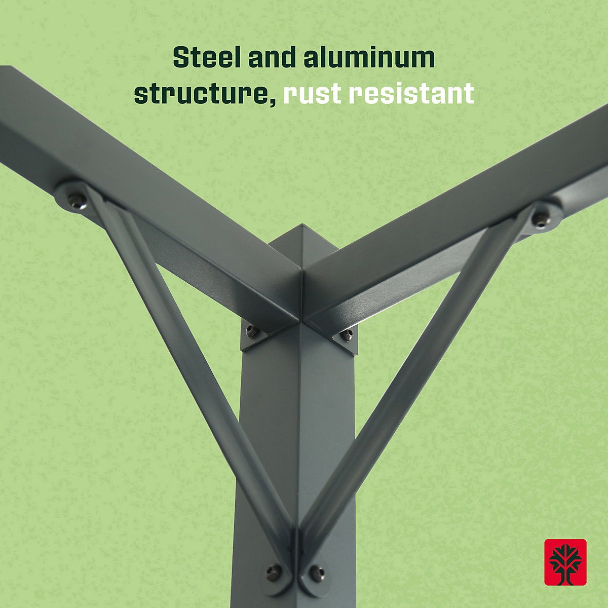 Klikstrom Alizé Square Pergola, (W)3m x (D)2.9m x (H)2.33m RRP £375