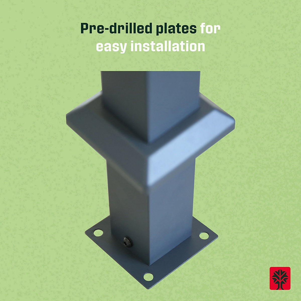 Klikstrom Alizé Square Pergola, (W)3m x (D)2.9m x (H)2.33m RRP £375