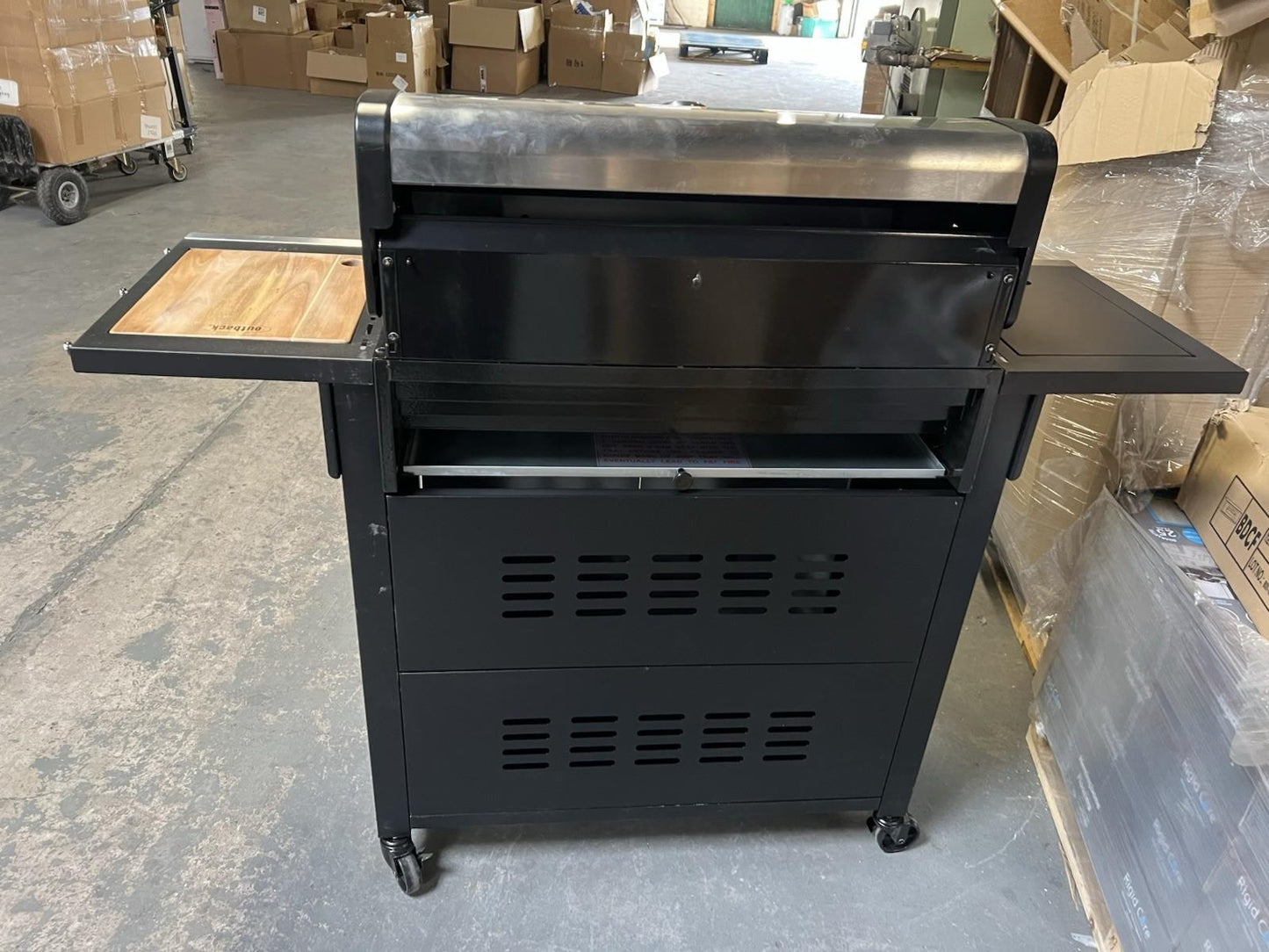 Outback Meteor Stainless Steel 6 Burner Hybrid Gas & Charcoal BBQ RRP £599.99