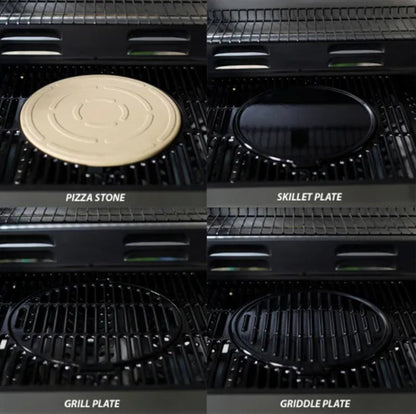 Outback Meteor Stainless Steel 6 Burner Hybrid Gas & Charcoal BBQ RRP £599.99