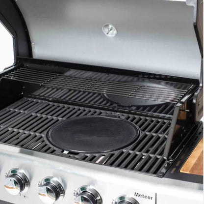 Outback Meteor Stainless Steel 6 Burner Hybrid Gas & Charcoal BBQ RRP £599.99