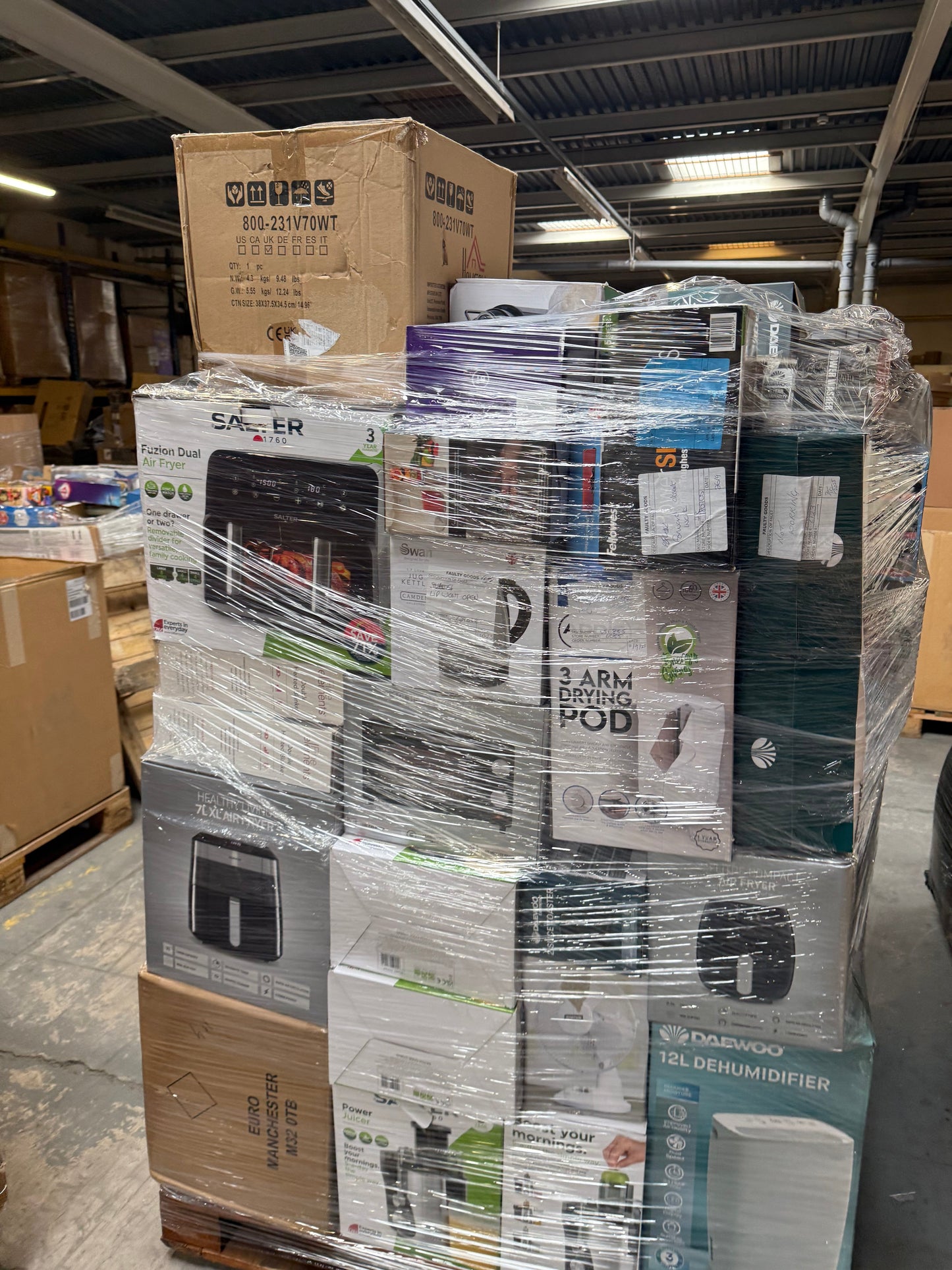 Mixed Electrical Return Pallet Joblot Wholesale Stock Untested Returns