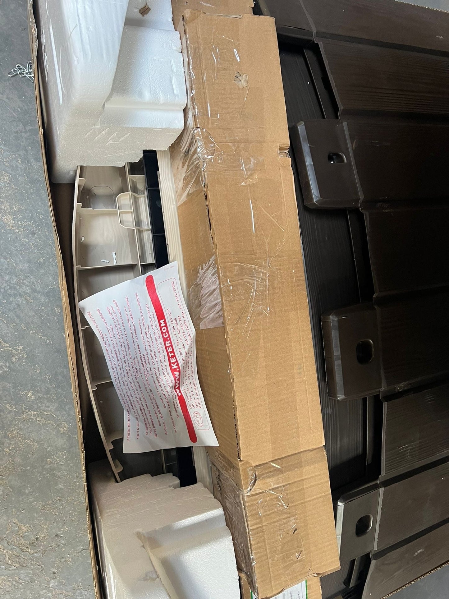 Keter Store it out ultra Wood effect Plastic Barrel Bike store