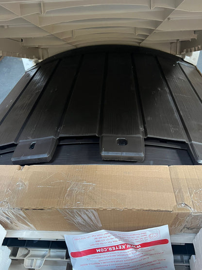 Keter Store it out ultra Wood effect Plastic Barrel Bike store